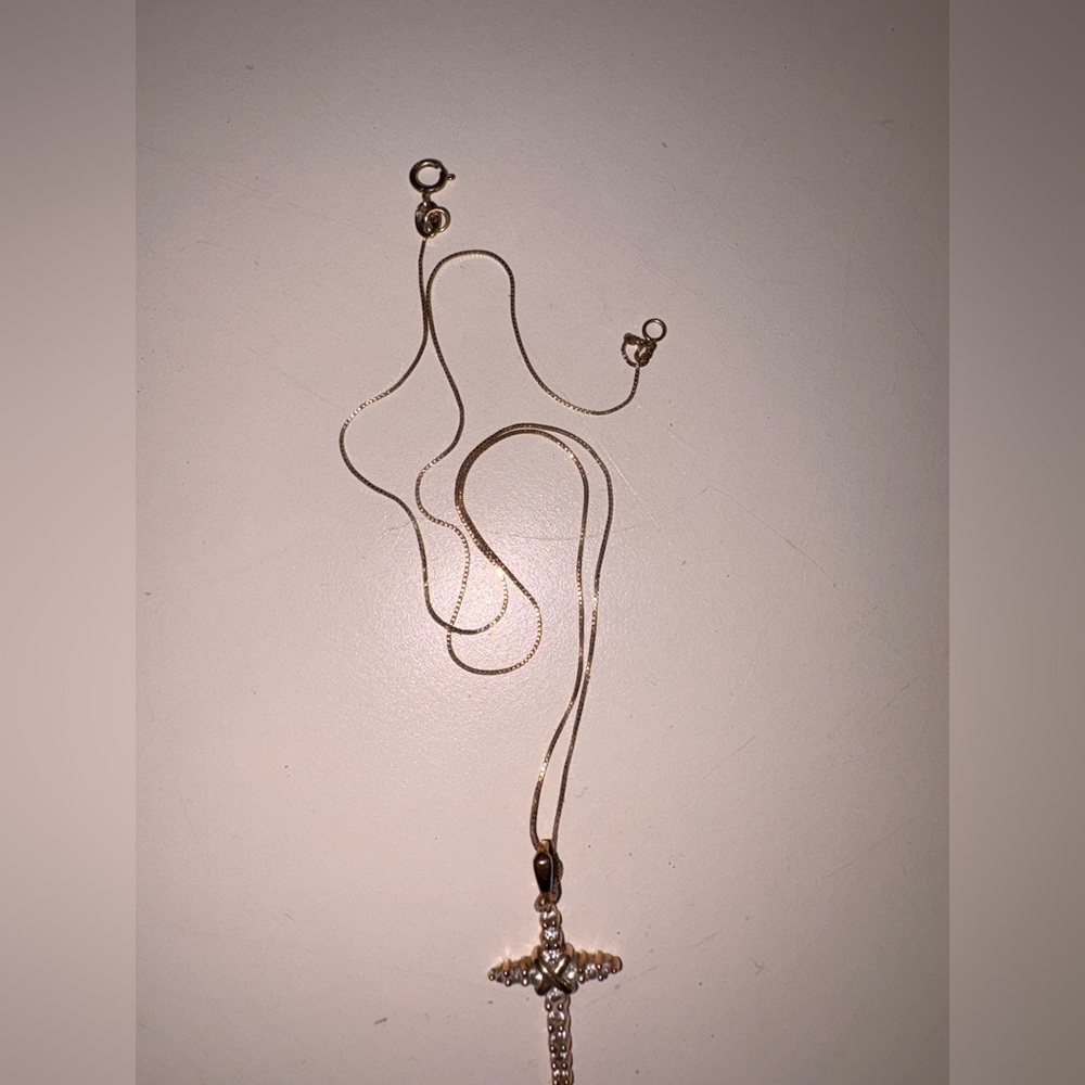 (Chain Only) 14k Gold Necklace (16 inches)